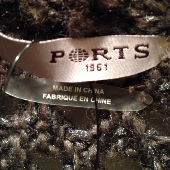 Ports 1961 Knit Long Open front Cardigan Med. NWT - Picture 4 of 4